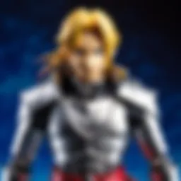 An array of Full Metal Alchemist collectible figures on display