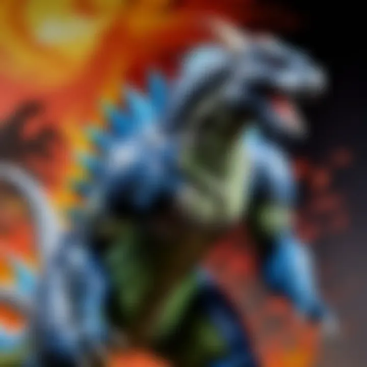 Godzilla vs. Mechagodzilla action figure in epic battle stance