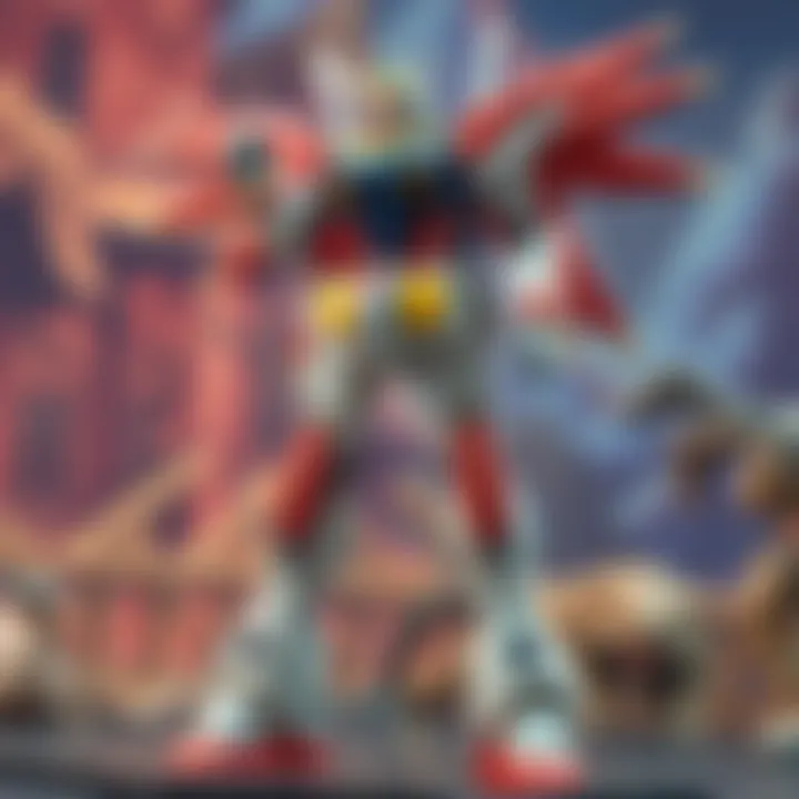 A vibrant community gathering of Gundam enthusiasts showcasing their creations.