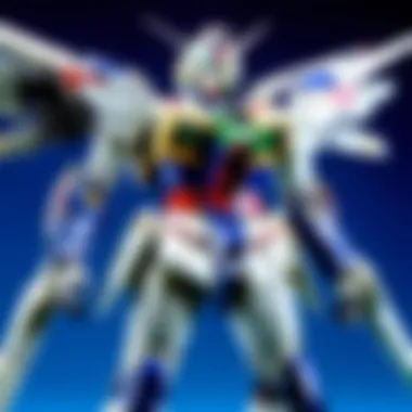 Close-up of the articulation features of the HG Gundam Wing Zero.