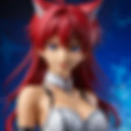 Stylish Highschool DxD card sleeve featuring iconic characters