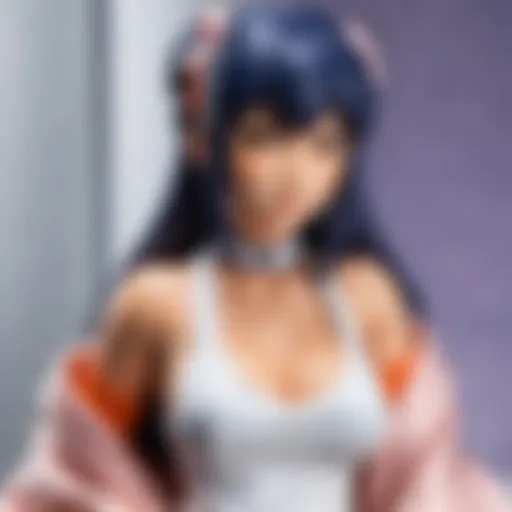 Beautifully crafted Hinata waifu pillow design with intricate details