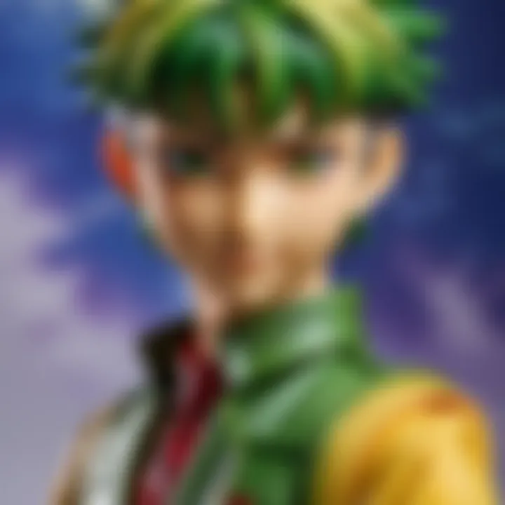A focused shot on the packaging of a limited edition Hunter x Hunter figure, highlighting authenticity.