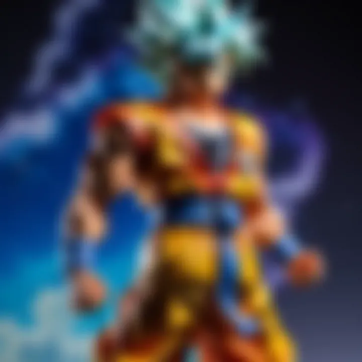 Intricate Details of Goku Super Saiyan Figurine's Power Transcendence