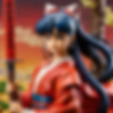 Convention Collectible Presence An overview of popular Inuyasha figures among collectors at an anime convention.