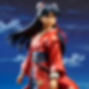 Cultural Impact of Inuyasha Figures A vibrant display of rare Inuyasha merchandise emphasizing its cultural significance.