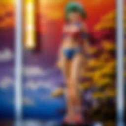 Japanese plastic figure displayed in DS Lite clear case