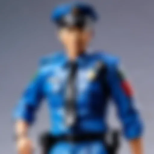 Japanese Police Action Figure in Dynamic Pursuit