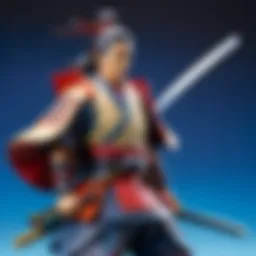 Exquisite Japanese Samurai Figure on NipToys
