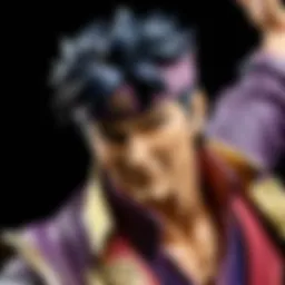 Artistic rendering of a Jotaro Nendroid in action