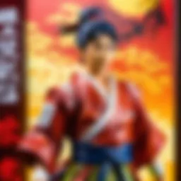 Intricate Japanese Plastic Figure Display