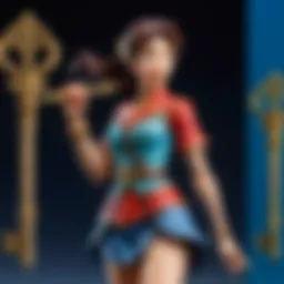 Intricate design of a Kingdom Key replica showcasing craftsmanship