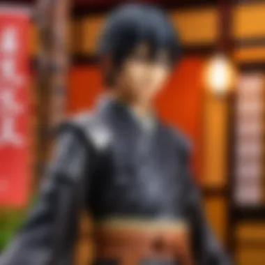 Exquisite Kirito Figure Displayed in Traditional Japanese Setting