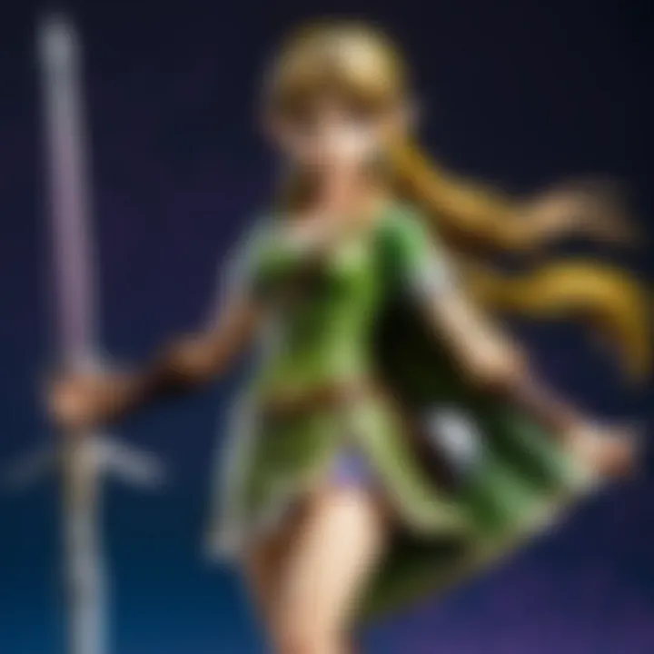 Amiibo figures highlighted in a collector's display