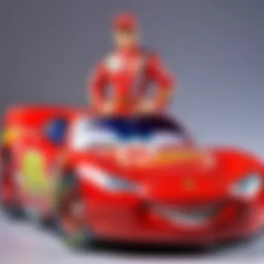 Detailed Close-Up of Lightning McQueen Toy's Revamped Design