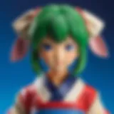 Intricate Japanese Plastic Figure with Vibrant Colors