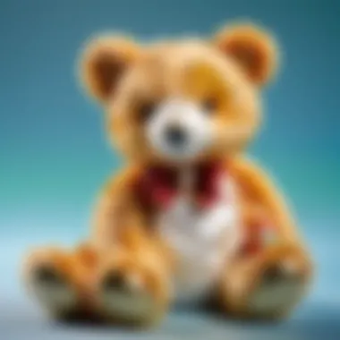 Opulent Pearl Teddy Bear Luxurious velvet teddy bear adorned with pearls