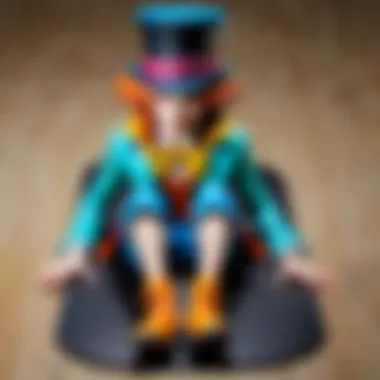 Colorful Mad Hatter Inspired Car Floor Mat