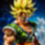 Majestic Dragon Ball Z Broly Toy in Action