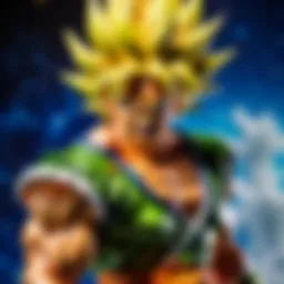 Majestic Dragon Ball Z Broly Toy in Action