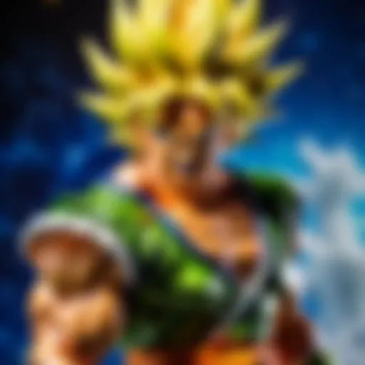 Majestic Dragon Ball Z Broly Toy in Action