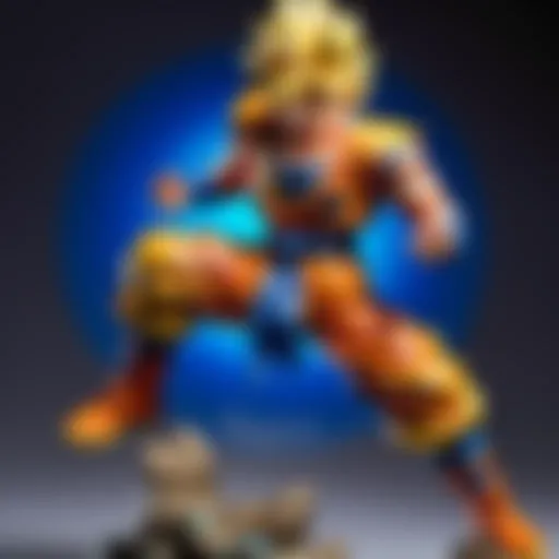 Majestic Super Saiyan Goku Figure in Battle Stance