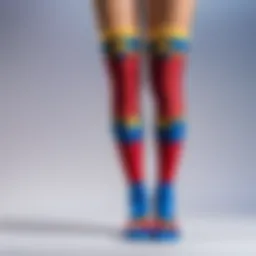 Marvel knee-high socks with classic comic book design