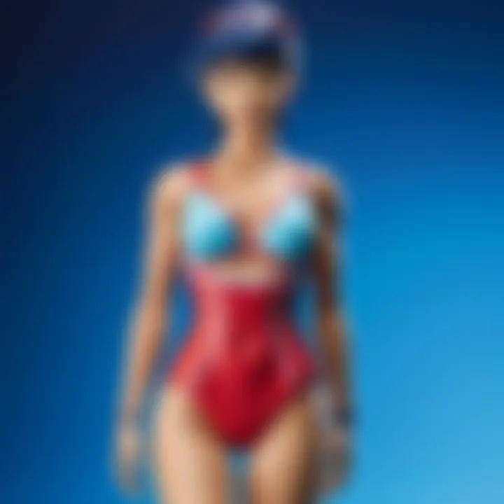 Innovative materials used in today's swimsuit designs, highlighting technological advancements.