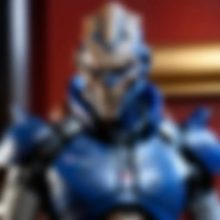 Meticulously Crafted Garrus Vakarian Sculpture