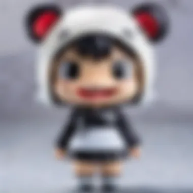 Close-up view of Monokuma's facial expression highlighting its personality