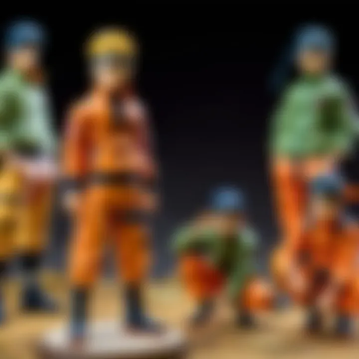 Artistic Representation of Naruto Mini Figure Collection