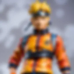 Artistic portrayal of Naruto paint on a Japanese plastic figure