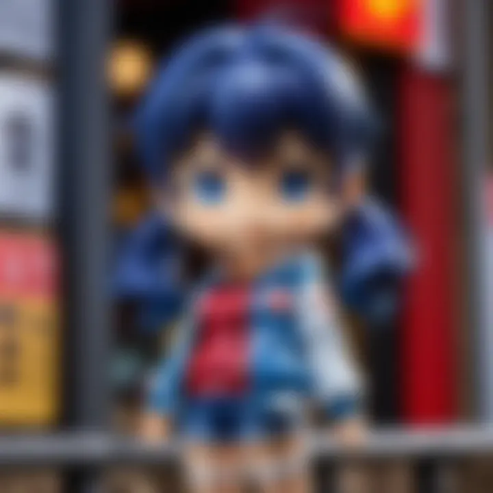 An enthusiast displaying their Nendoroid collection.