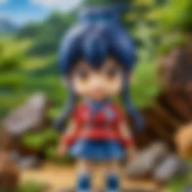 Artistic Nendoroid Design Close-up of a uniquely designed Nendoroid figure.