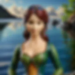 Captivating Nessie Doll Apex Display