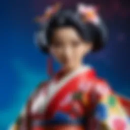 Exquisite Demon Slayer Nezuko Action Figure in Kimono