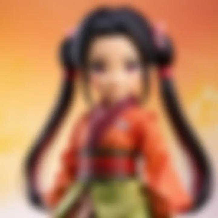 Nezuko plush dolls in various styles
