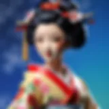 Elegant Japanese Geisha figurine