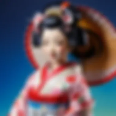 Traditional Japanese Geisha Doll