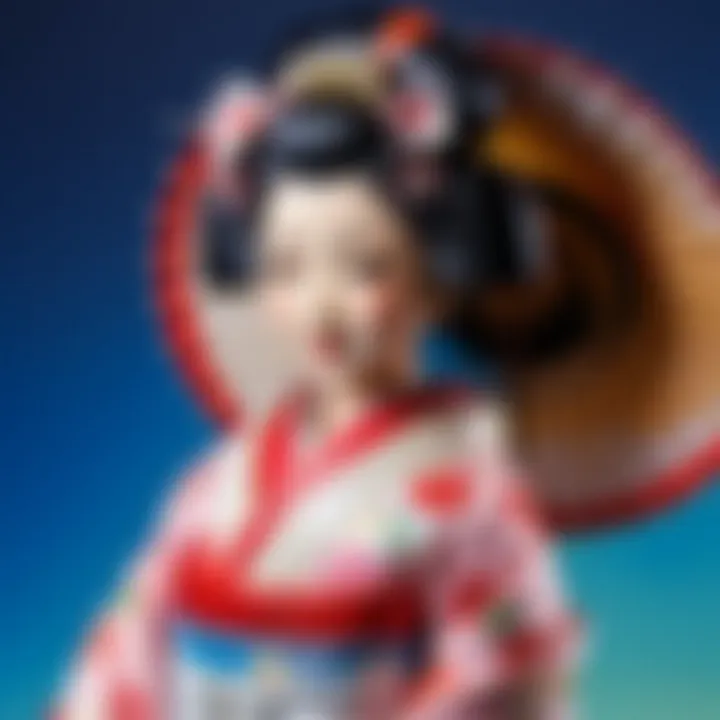 Traditional Japanese Geisha Doll