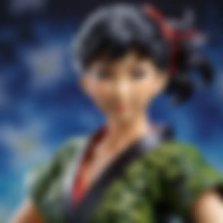 Japanese plastic figure with intricate Nori Punch design