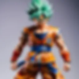 Collectible Dragon Ball Z action figure in dynamic pose