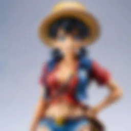 A captivating collection of One Piece merchandise showcasing various collaborations.