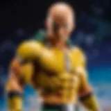 Illustration of One Punch Man collectible figures in dynamic poses