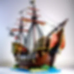 Pirate Ship Cake - One Piece Birthday Party