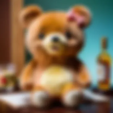 Opulence and Allure of Rilakkuma Plush Adornments Rilakkuma Plush Adorned in Opulent Surroundings