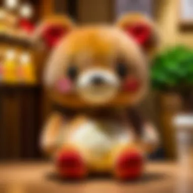 Artistic Flair of Rilakkuma Plush Exhibits Rilakkuma Plush Showcase in Artistic Display