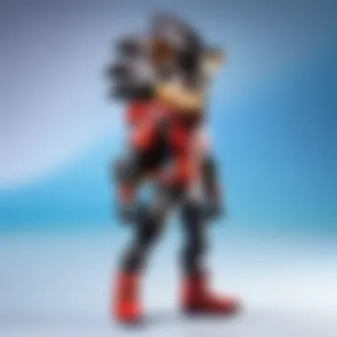 Striking Color Contrast of Shadow the Hedgehog Figure Shadow the Hedgehog figure with striking color contrast