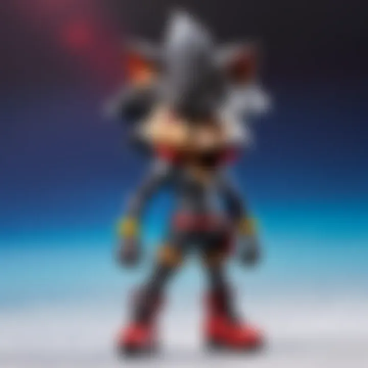 Enchanting Aura of Shadow the Hedgehog Keychain