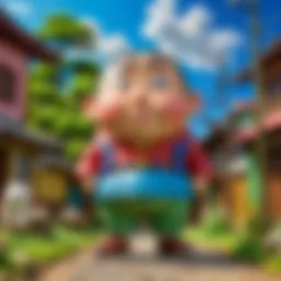 Playful Shin Chan Character Illustration